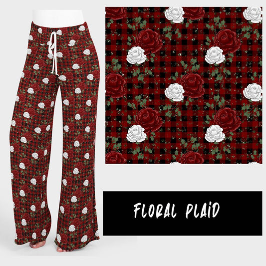 FLORAL PLAID LOUNGER