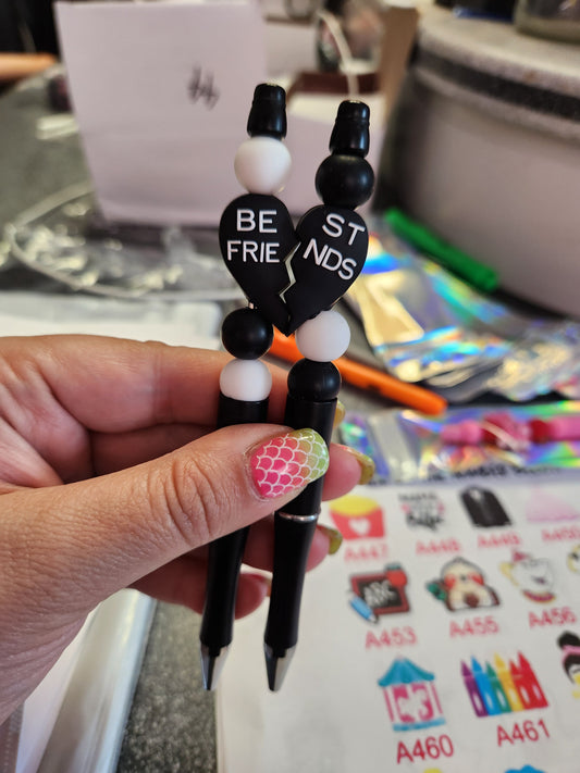 Best Friends MUST BUY 2 Silicone Beaded Pen or Keychain