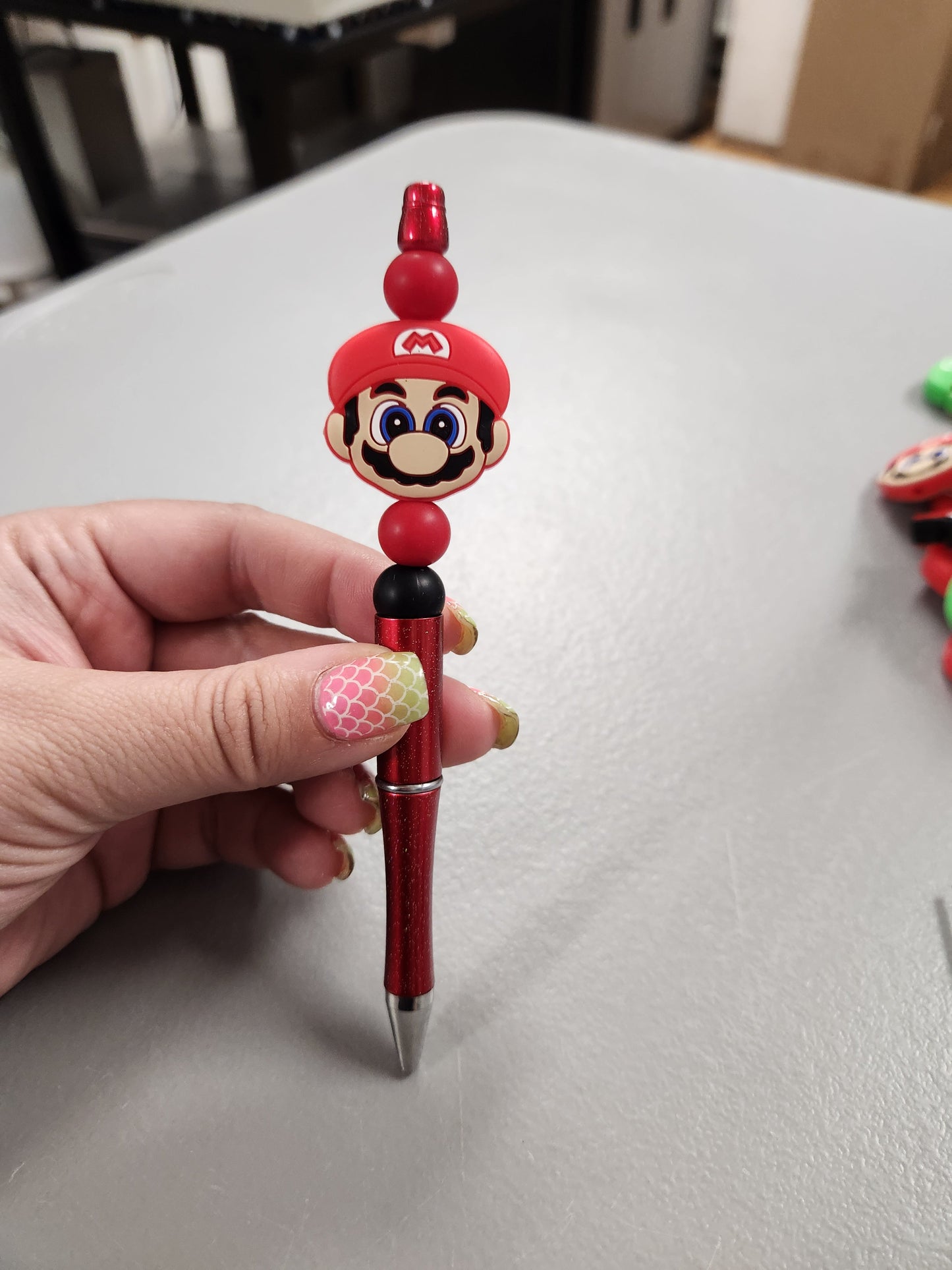 Plumber Silicone Beaded Pen or Keychain