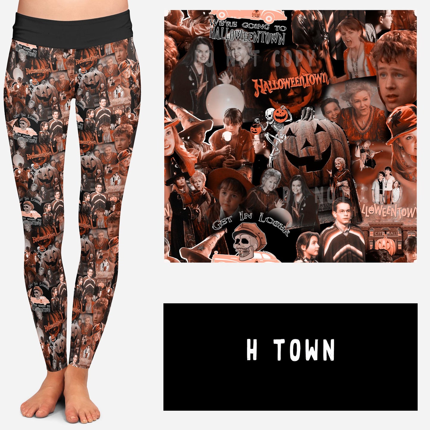 NOSTALGIC WEIRDOS RUN-H TOWN LEGGINGS/JOGGERS