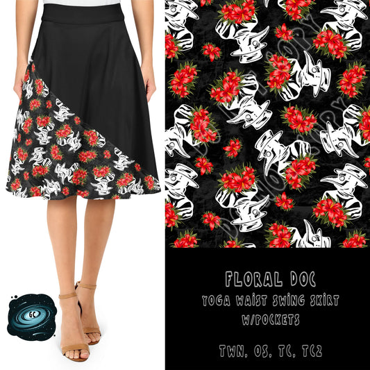 SWING SKIRT RUN- FLORAL DOC