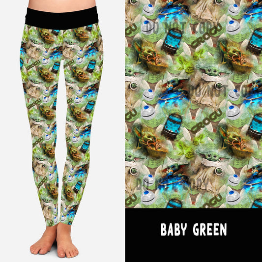 BATCH 60-BABY GREEN LEGGINGS/JOGGERS