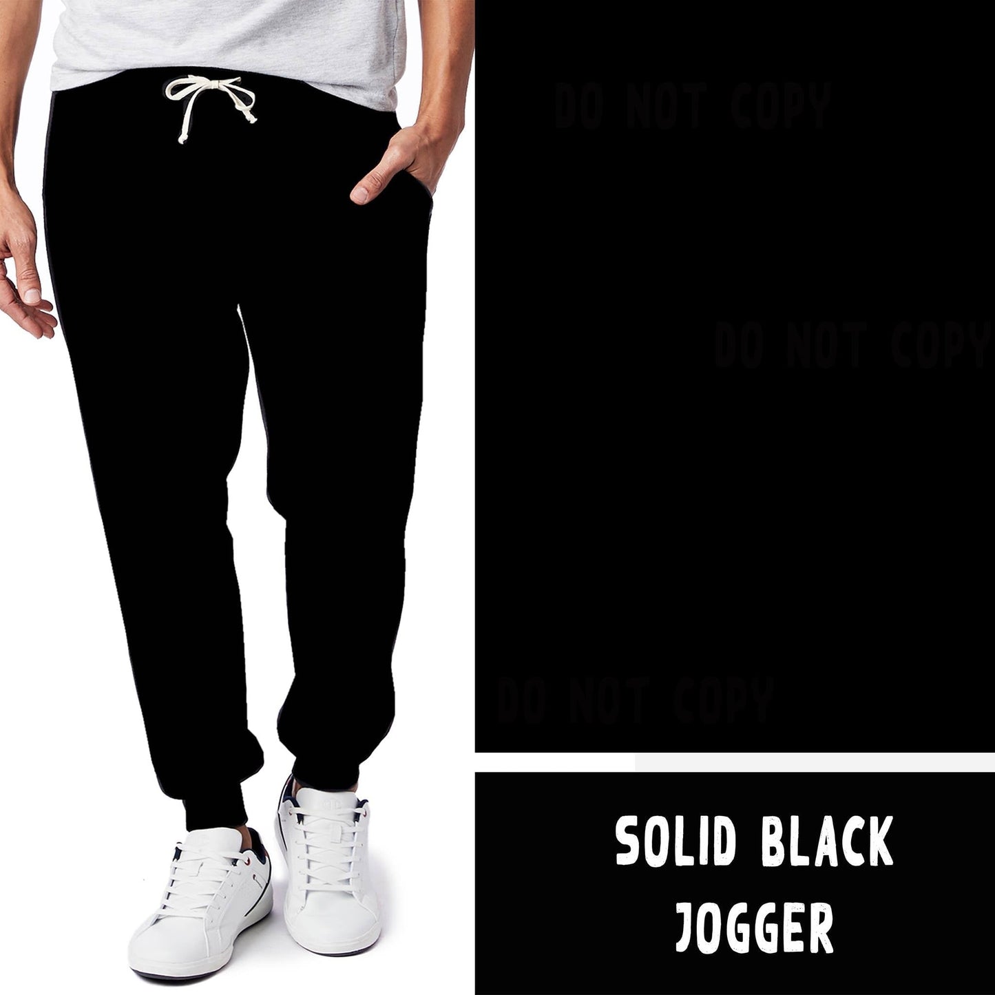 SOLIDS RUN-BLACK LEGGINGS/JOGGERS