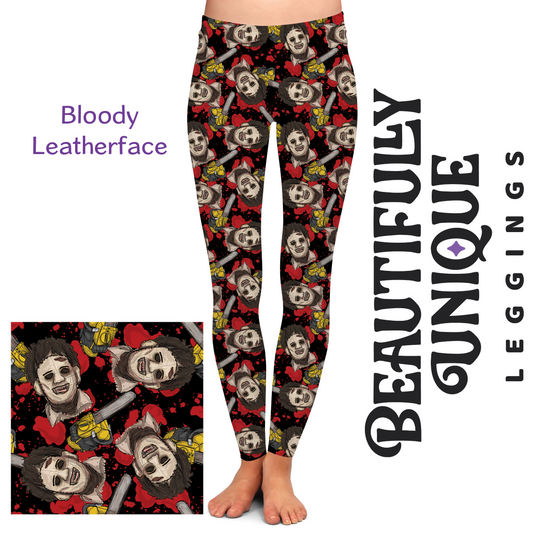 Bloody Leatherface (Semi-Exclusive) - High-quality Handcrafted Vibrant Leggings