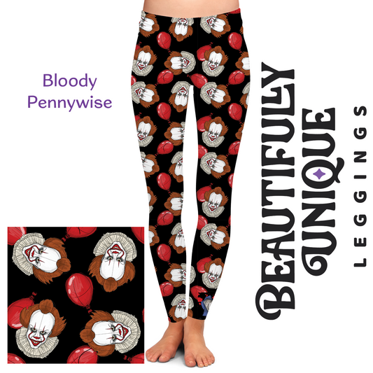 Bloody Pennywise (Semi-Exclusive) - High-quality Handcrafted Vibrant Leggings