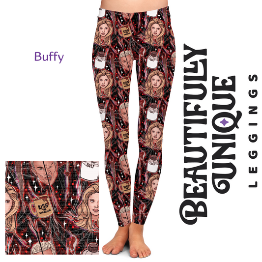 Buffy (Exclusive) - High-quality Handcrafted Vibrant Leggings