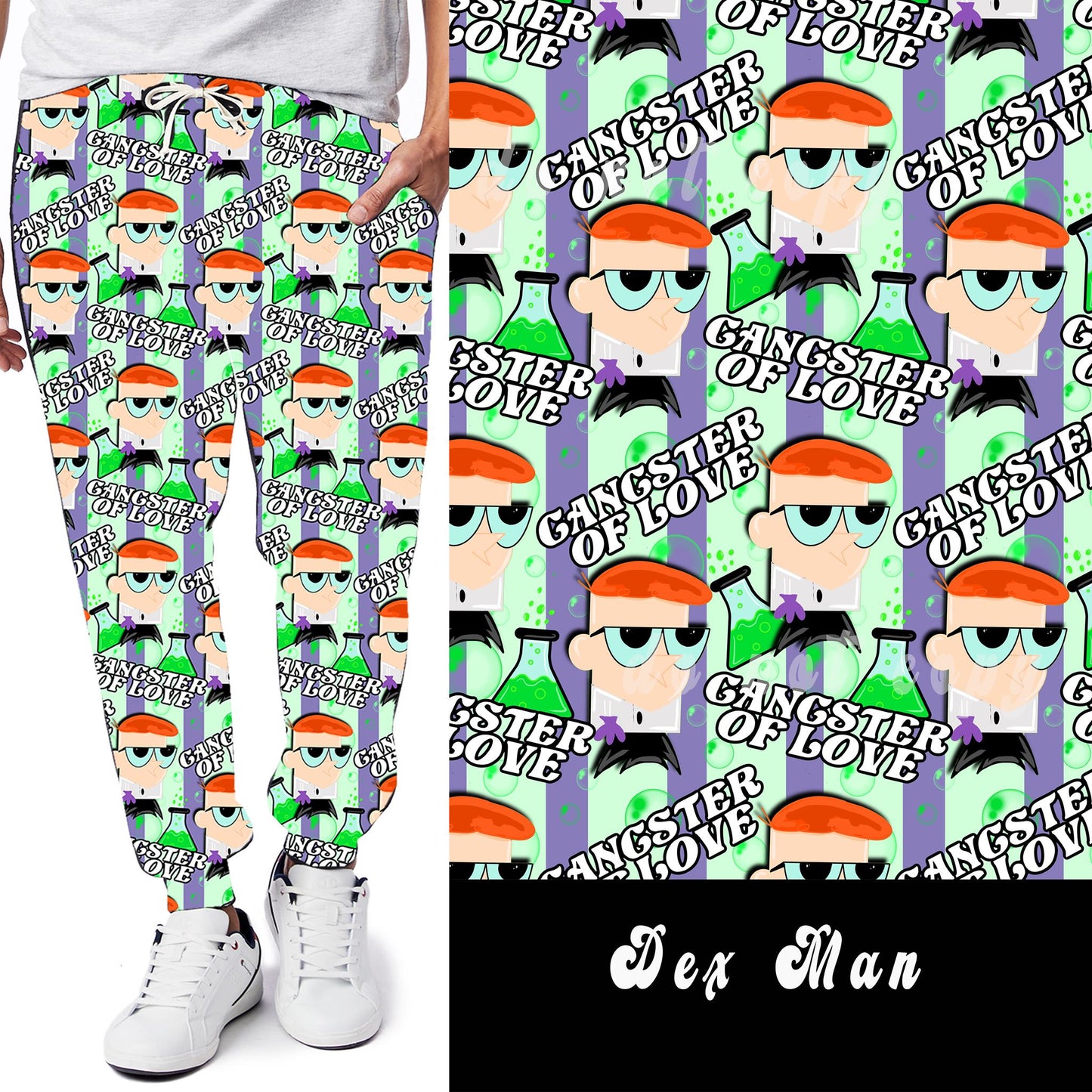 90'S TOON RUN-DEX MAN LEGGINGS/JOGGERS