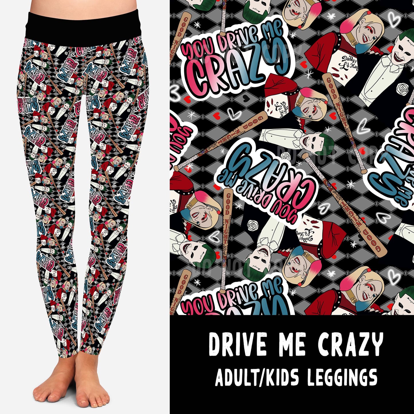 LUCKY IN LOVE-DRIVE ME CRAZY LEGGINGS/JOGGERS