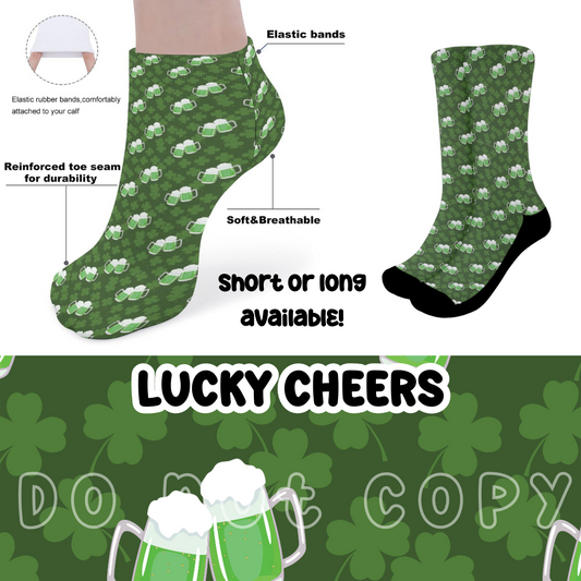 LUCKY CHEERS - CUSTOM PRINTED SOCKS ROUND 2