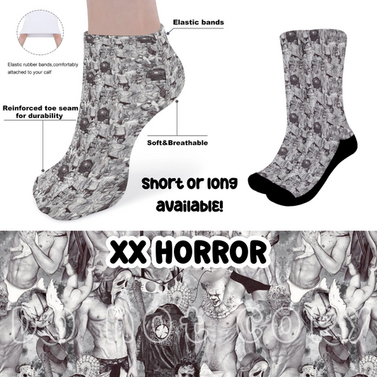 XX HORROR - CUSTOM PRINTED SOCKS ROUND 2