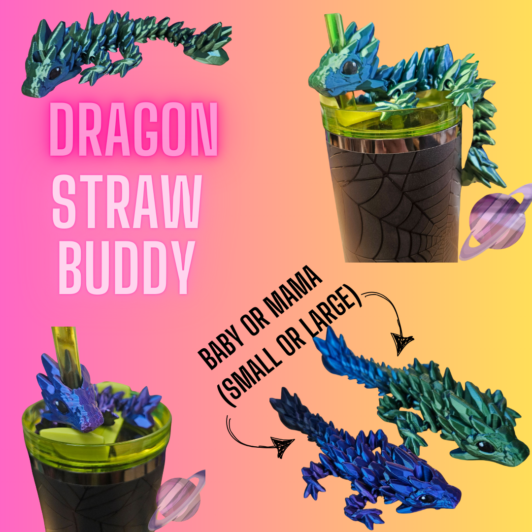 GEMSTONE DRAGON STRAW BUDDY