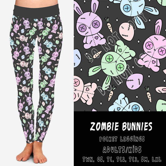 SPRING FLING-ZOMBIE BUNNY- LEGGINGS/JOGGERS