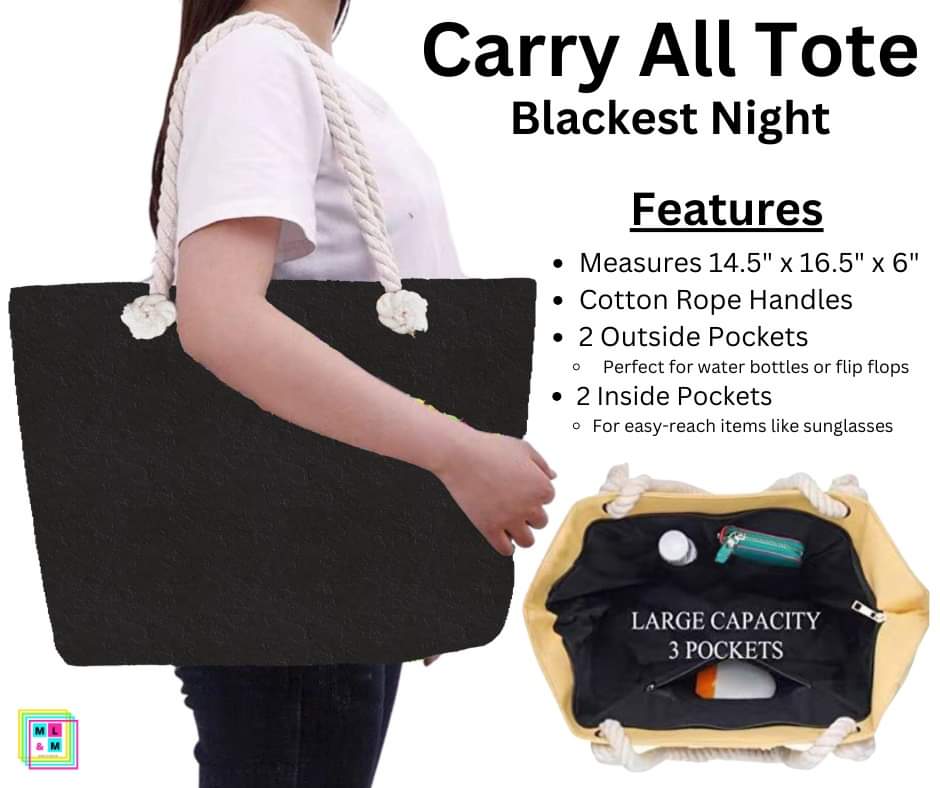 Blackest Night Carry All Tote w/ Zipper