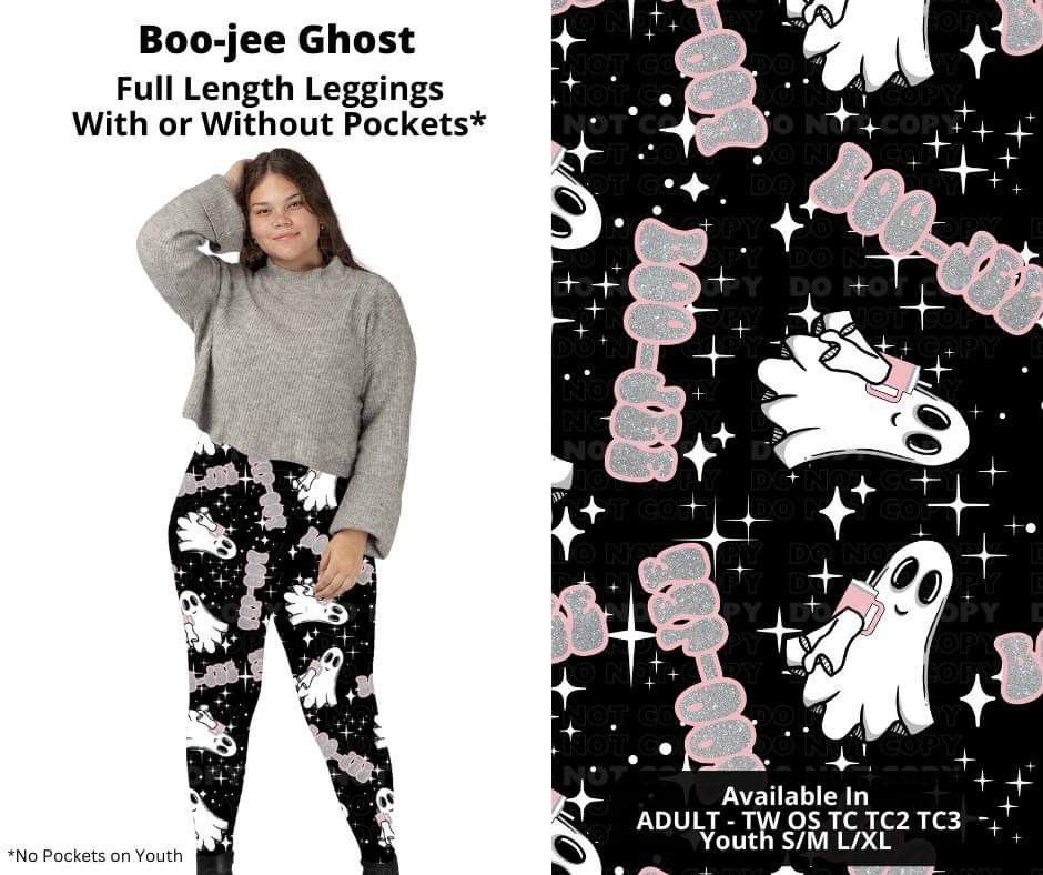 Boo-jee Ghost Full Length Leggings w/ Pockets