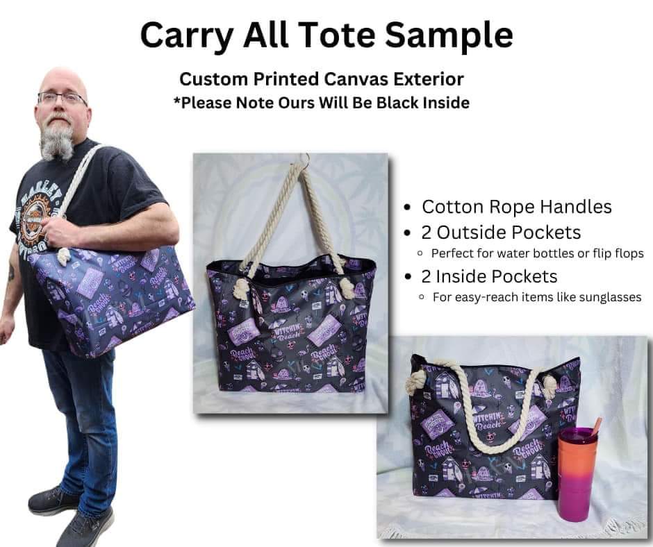 Adventure Ducks Carry All Tote w/ Zipper