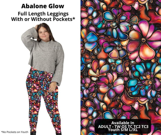 Abalone Glow Full Length Leggings w/ Pockets