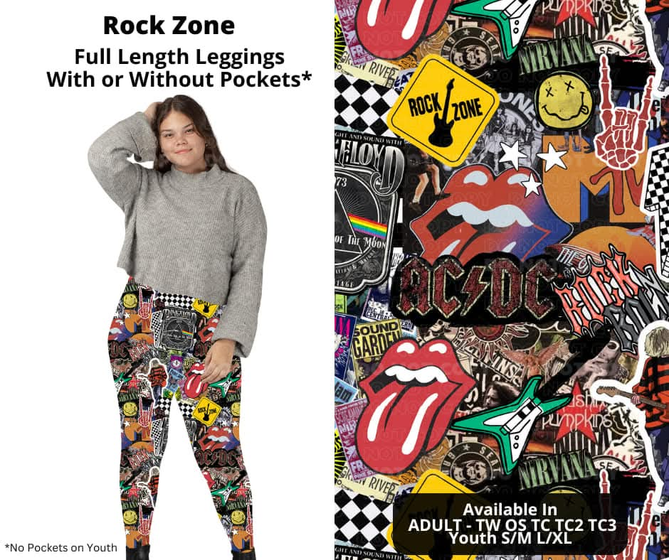 Rock Zone Full Length Leggings w/ Pockets