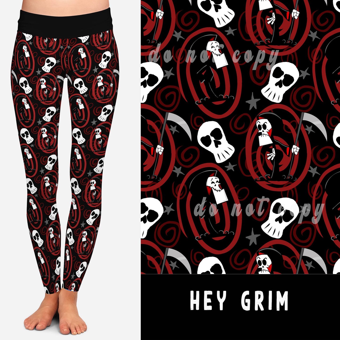 90'S TOON RUN- HEY GRIM LEGGINGS/JOGGERS