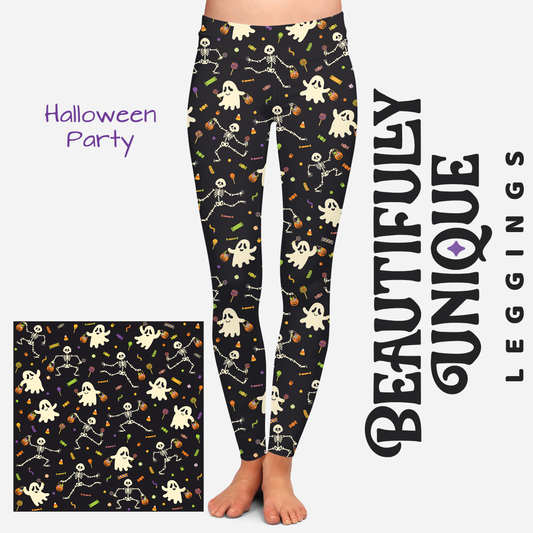 Halloween Party (Exclusive) - High-quality Handcrafted Vibrant Leggings