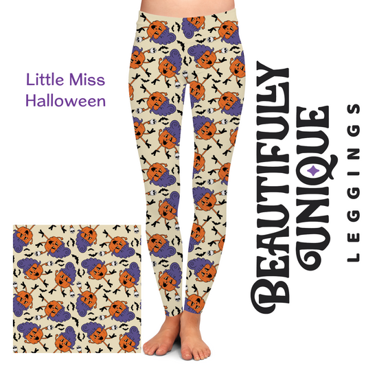 Little Miss Halloween (Semi-Exclusive) - High-quality Handcrafted Vibrant Leggings