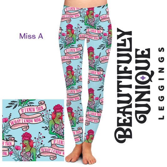 Miss A (Semi-Exclusive) - High-quality Handcrafted Vibrant Leggings