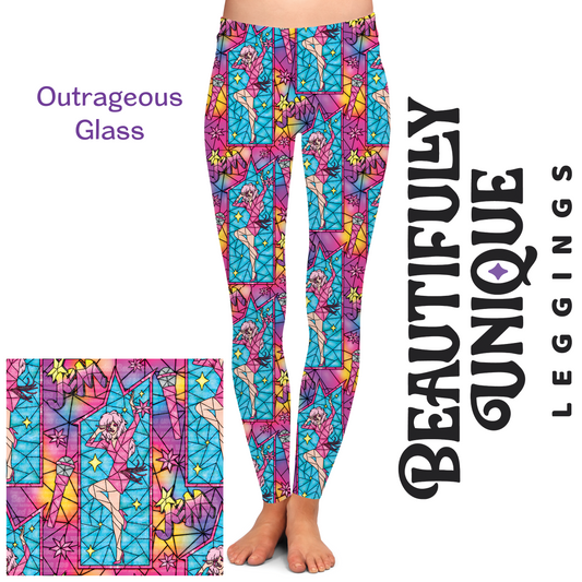 Outrageous Glass (Semi-Exclusive) - High-quality Handcrafted Vibrant Leggings