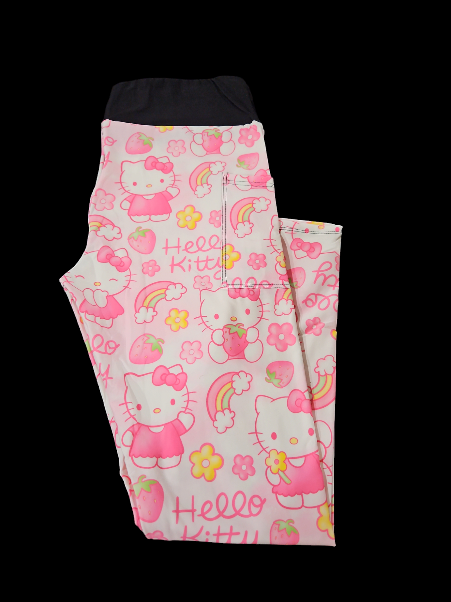 BOX 1-PINK KITTY LEGGINGS/JOGGERS