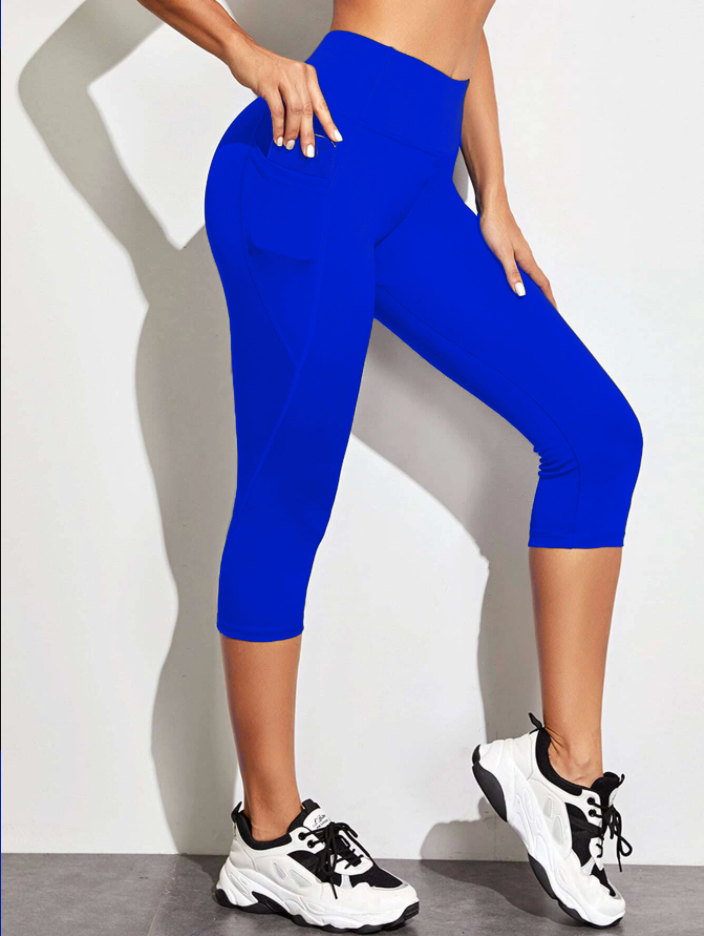 SPC RUN-ROYAL BLUE- POCKET CAPRI- 2 OPTIONS