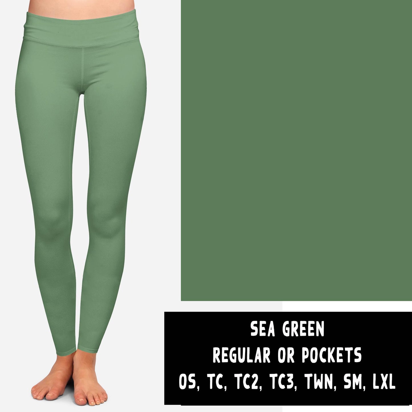 SOLIDS RUN-OLIVE LEGGINGS