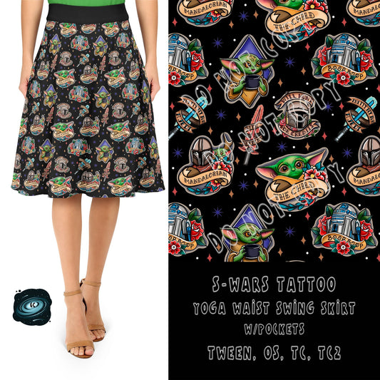 TATTOO RUN- SWARS SWING SKIRT