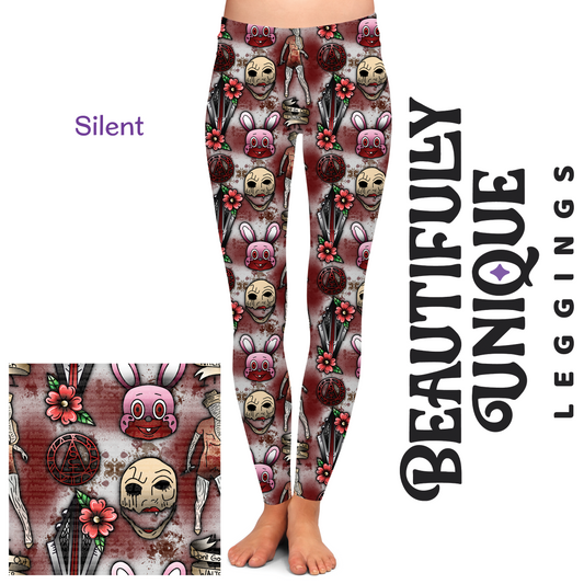 Silent (Semi-Exclusive) - High-quality Handcrafted Vibrant Leggings