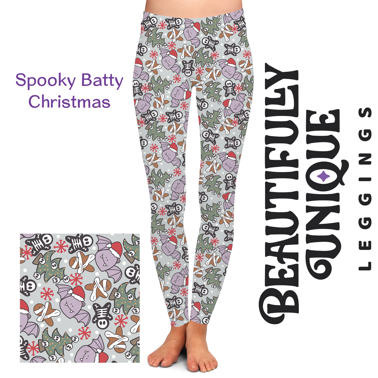 Spooky Batty (Semi-Exclusive) - High-quality Handcrafted Vibrant Leggings