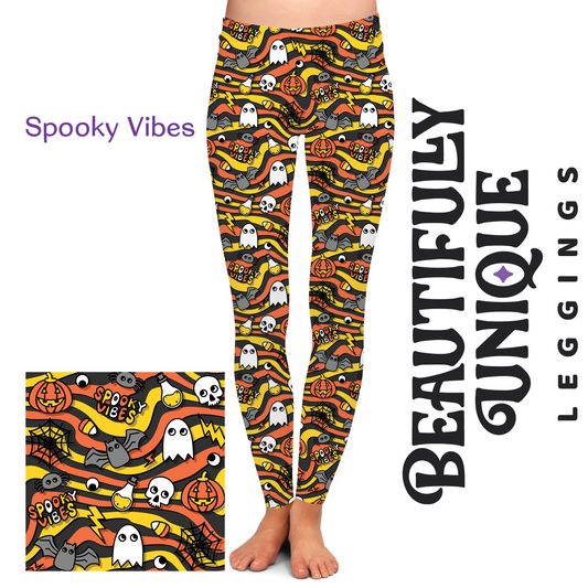 Spooky Vibes (Exclusive) - High-quality Handcrafted Vibrant Leggings