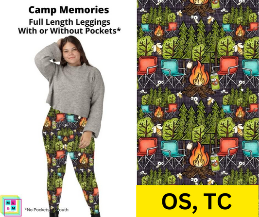 Camp Memories Full Length Leggings w/ Pockets