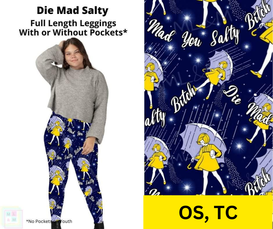 Die Mad Salty Full Length Leggings w/ Pockets