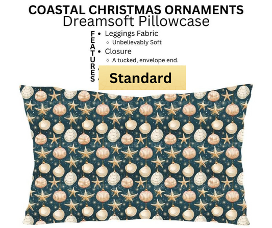 Coastal Christmas Ornaments Dreamsoft Pillowcase