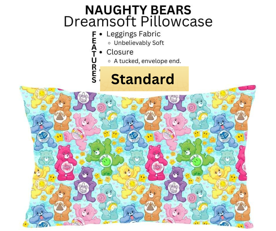 Naughty Bears Dreamsoft Pillowcase