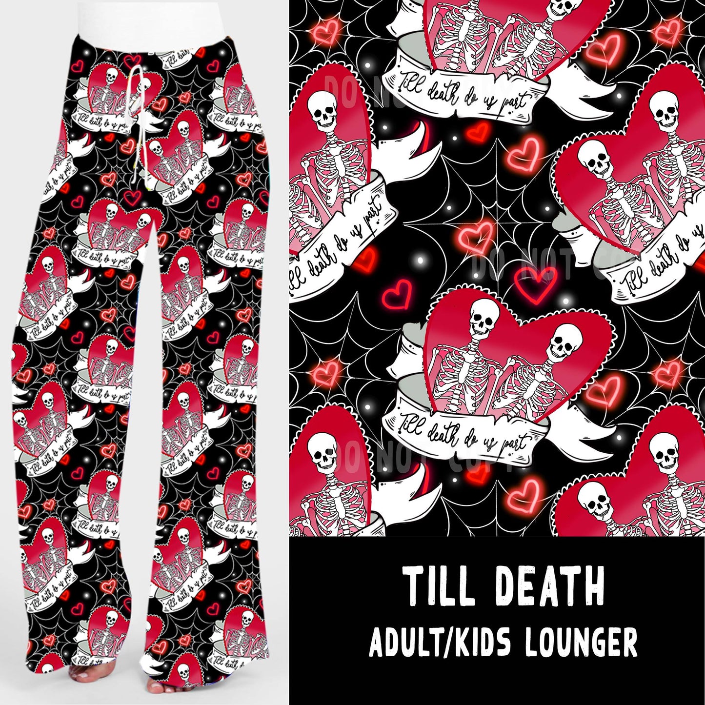 LUCKY IN LOVE-TILL DEATH UNISEX ADULT/KIDS LOUNGER