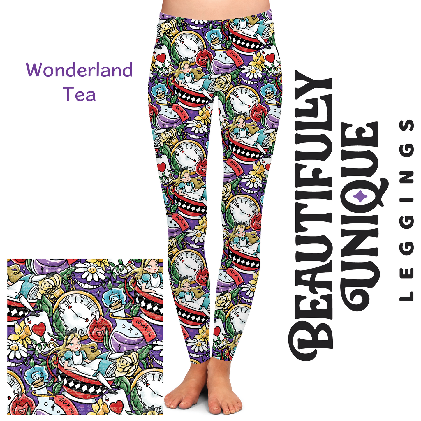 Wonderland Tea (Exclusive) - High-quality Handcrafted Vibrant Leggings