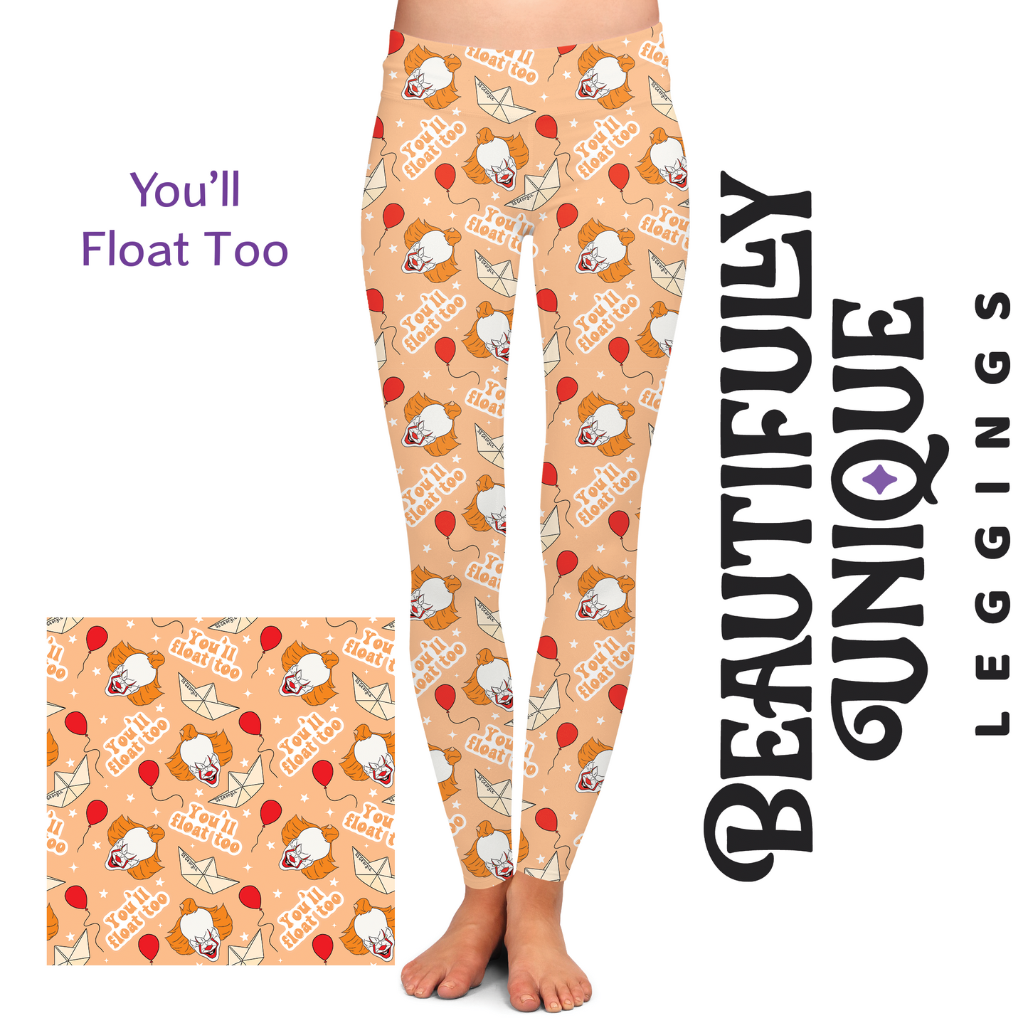 You'll Float Too (Pennywise) - High-quality Handcrafted Vibrant Leggings