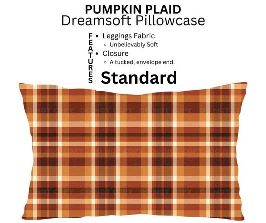 Pumpkin Plaid Dreamsoft Pillowcase