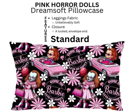 Pink Horror Dolls Dreamsoft Pillowcase