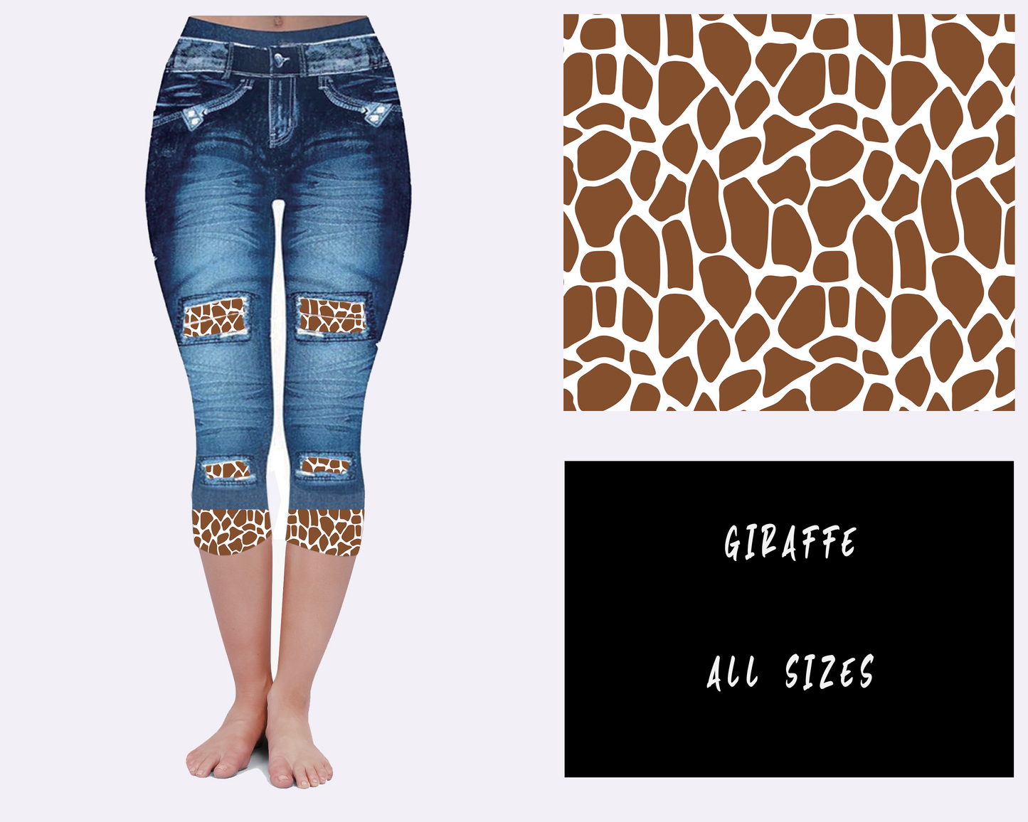 LEGGING JEAN RUN-GIRAFFE (ACTIVE BACK POCKETS)