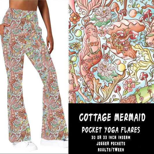 POCKET YOGA FLARES - COTTAGE MERMAID