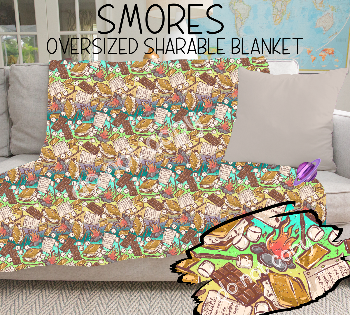 SMORES- GIANT SHAREABLE THROW BLANKET