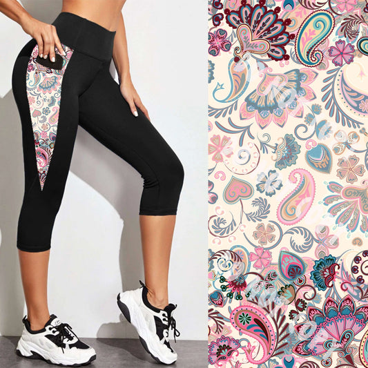 PPO RUN-PRETTY PAISLEY CAPRI/LEGGING