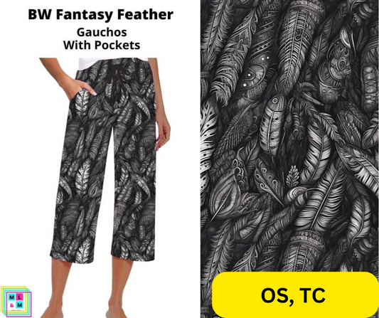 BW Fantasy Feather Capri Gauchos