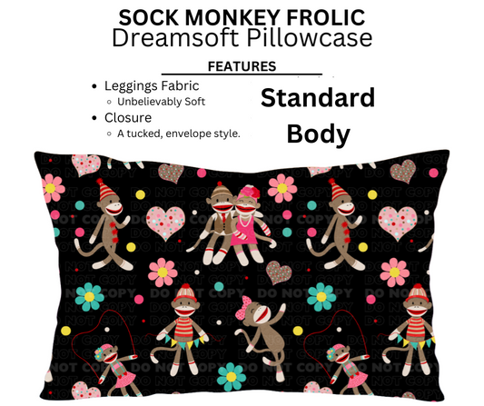 Sock Monkey Frolic Dreamsoft Pillowcases