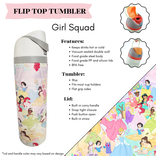 Girl Squad Flip Top Tumbler