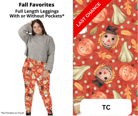 Fall Favorites Full Length Leggings w/ Pockets